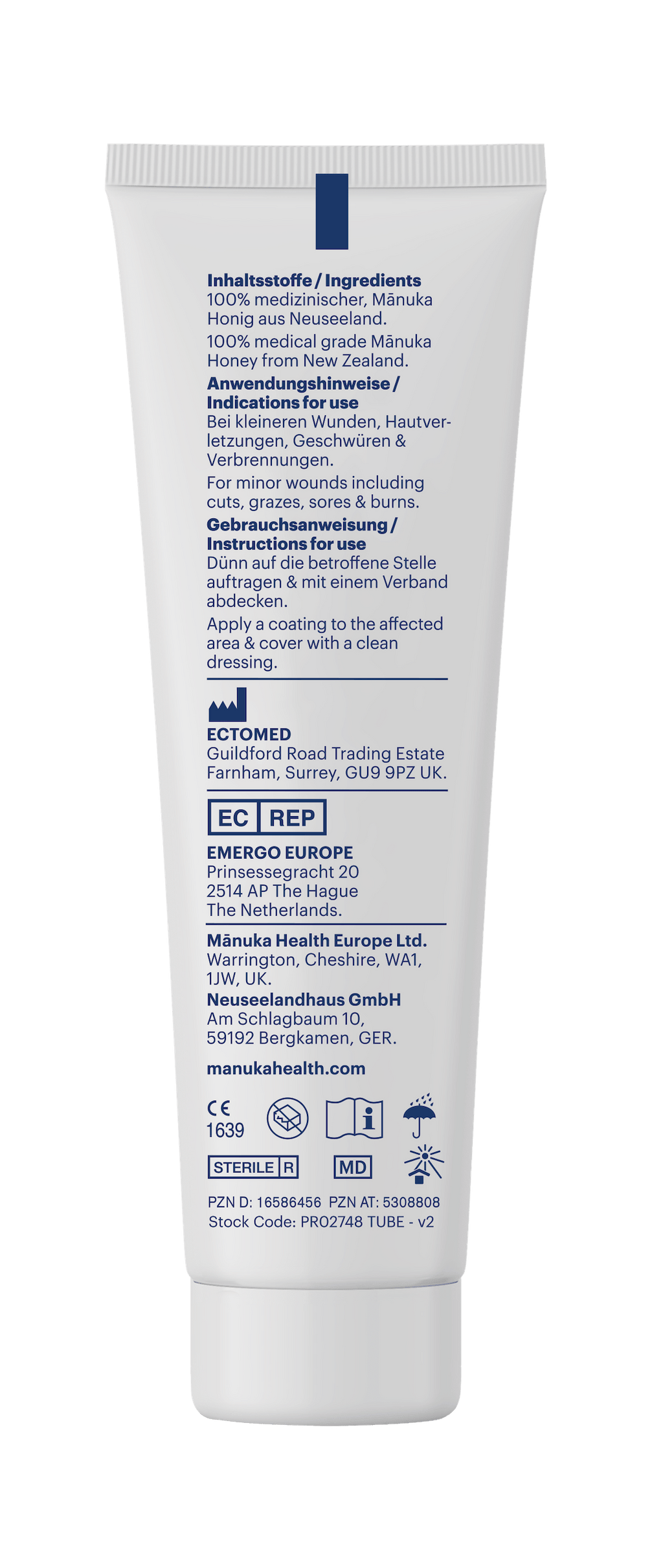 Gel Miere de Manuka pentru rani si arsuri usoare (30g)